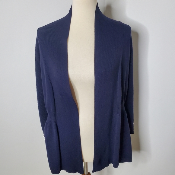 Verve Ami Sweaters - 5/25 ❤ Verve Ami Navy open faced cardigan